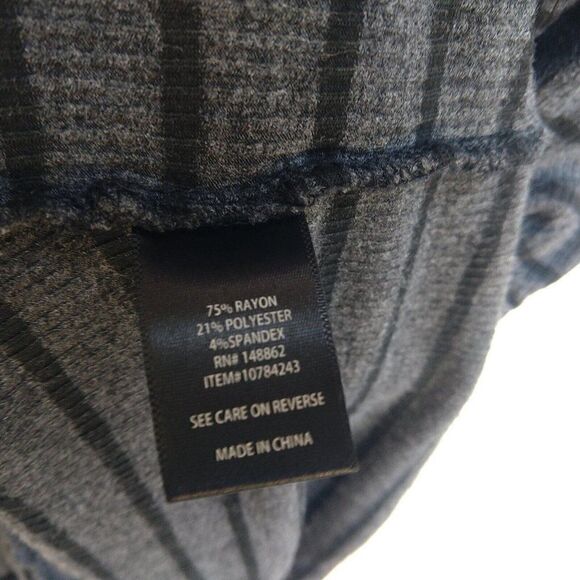 Torrid Striped Henley Ribbed Knit Dress Plus Size 3X Gray Black Soft Knit Womens - Picture 9 of 9